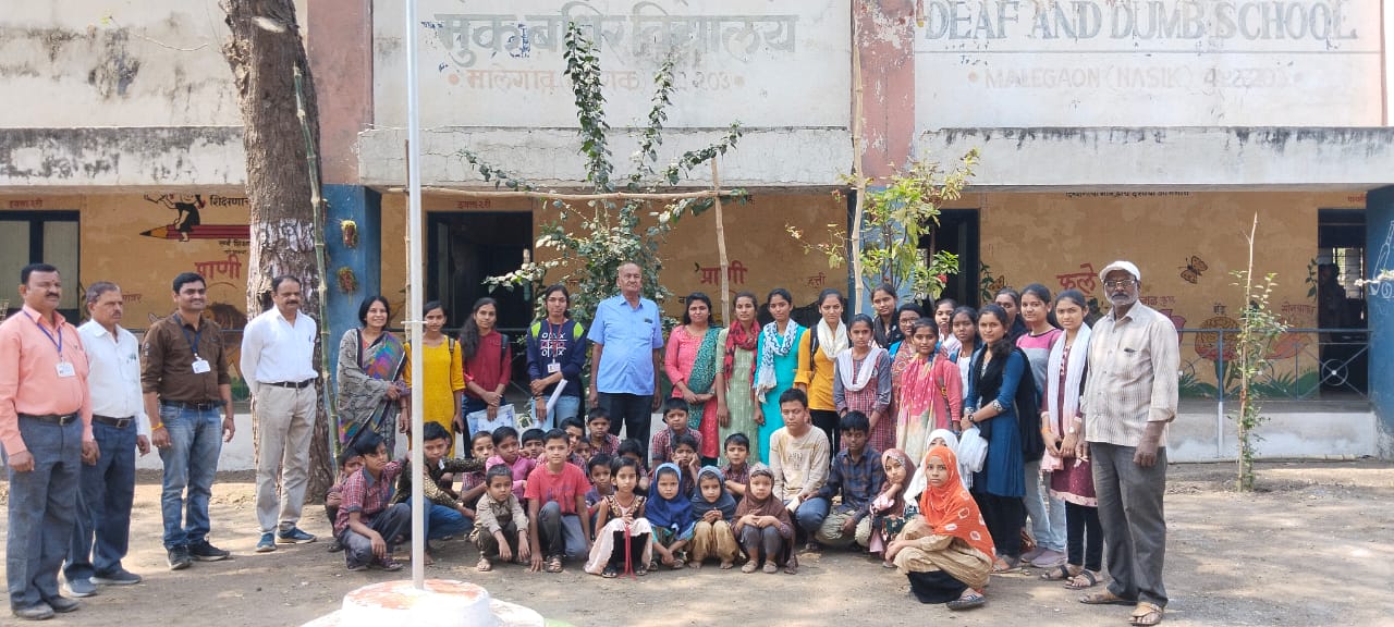 9.Field visit at Dip and Dumb School run by the Lions Club, Malegaon